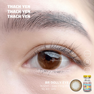 Lens Mắt Dolly Eye Nâu Tự Nhiên giãn nhỏ - 0-10 độ kính áp tròng