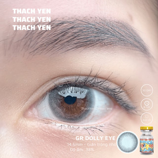 Lens Mắt Dolly Eye Xám Trong Tự Nhiên giãn nhỏ - 0-10 độ kính áp tròng