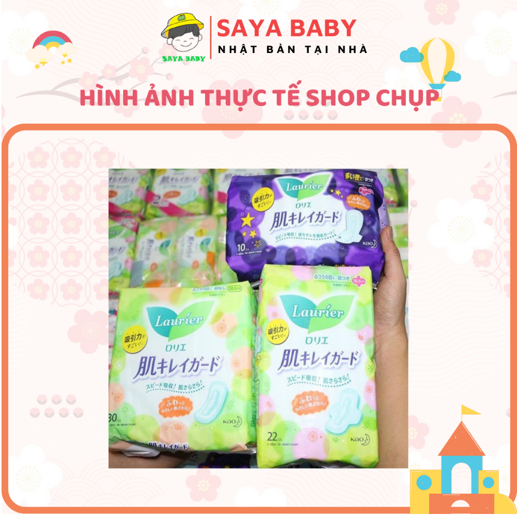 Băng vệ sinh Laurier, bvs nội địa Nhật Bản ban ngày ban đêm chống tràn siêu thấm