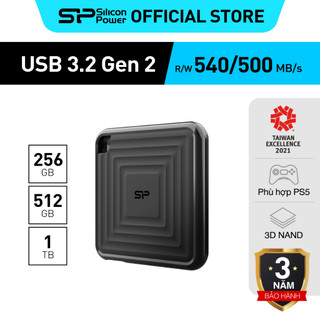 Ổ cứng di động ssd silicon power pc60 nhỏ gọn chống sốc nhẹ 240gb/ 256gb / 512gb / 1tb / 2tb bảo hành 3 năm