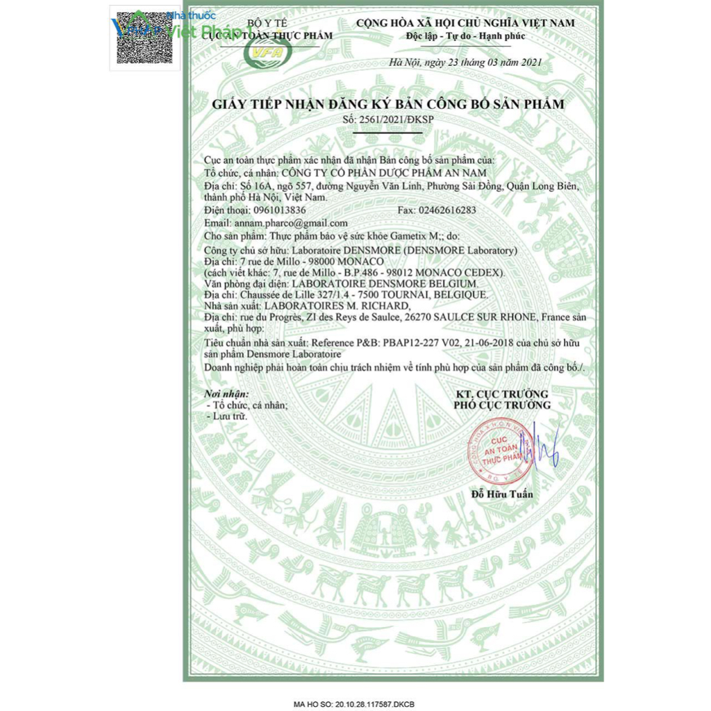 Gametix F gametix M combo 2 hộp tăng thụ thai cho nam và nữ Embott22