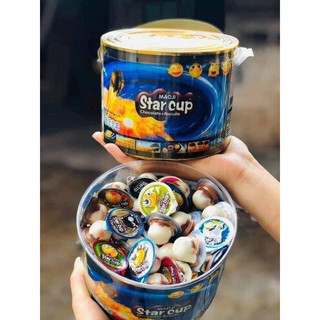 Hộp 100 bánh quy kem socola star cup thái lan