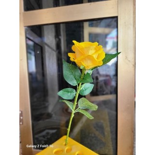 CÀNH HỒNG NHUNG 1 BÔNG - HOA LỤA