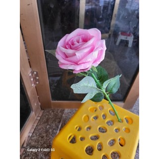 CÀNH HỒNG NHUNG 1 BÔNG - HOA LỤA