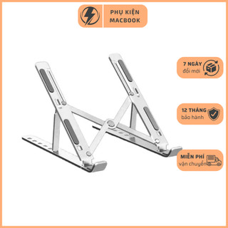 Giá đỡ Laptop hợp kim Nhôm cao cấp - Dễ gấp gọn, Điều chỉnh độ cao - Phù hợp cho Laptop, Macbook, iPad.