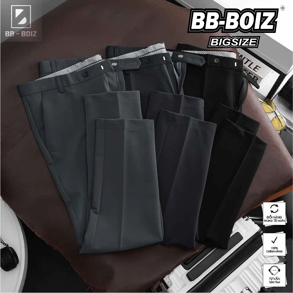 - Quần Tây Dài Nam  Chất Thun Co Giãn Forrm Bigsizemen 75kg - 130kg Hàng Ngày