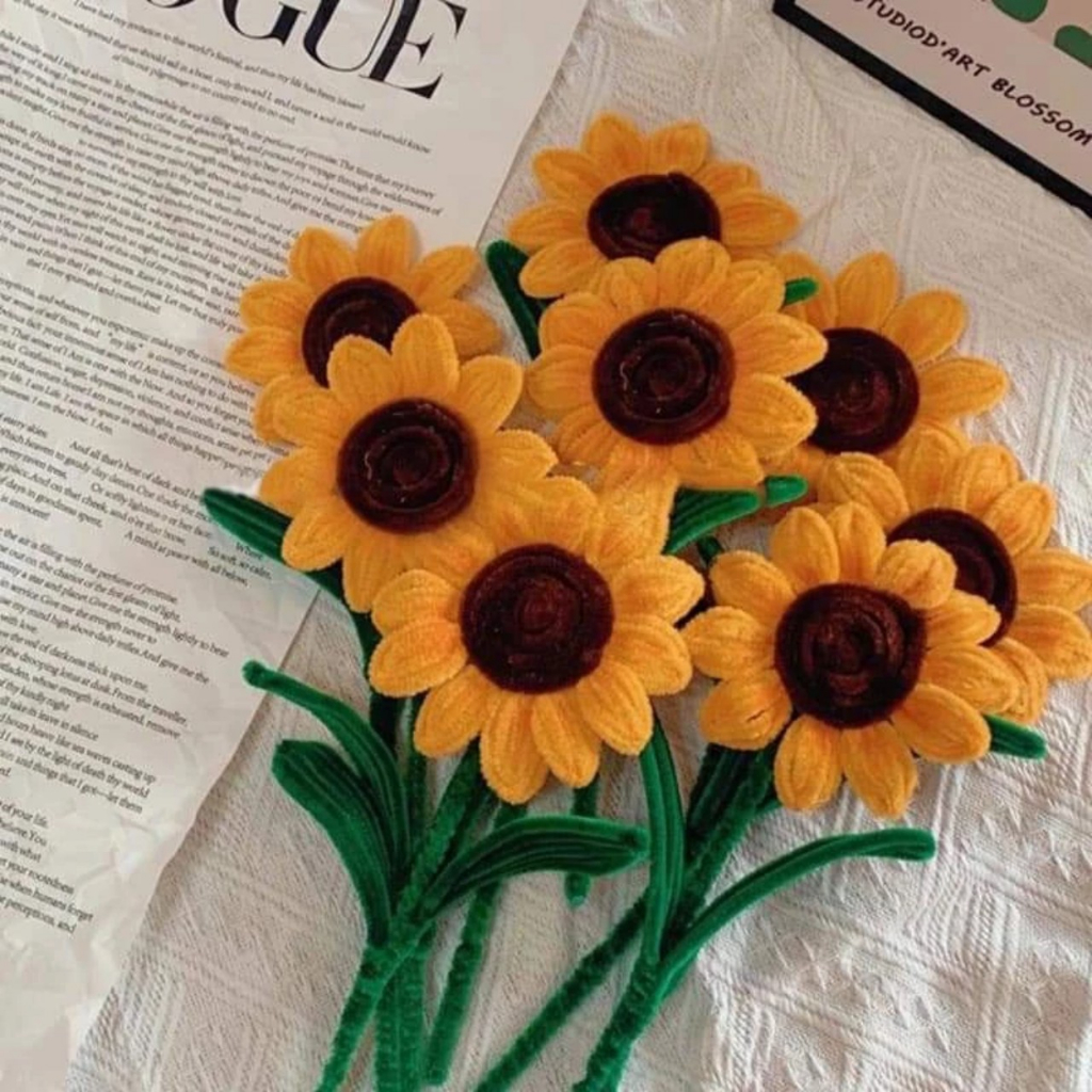 Sét Nguyên Liệu Làm Hoa Hướng Dương