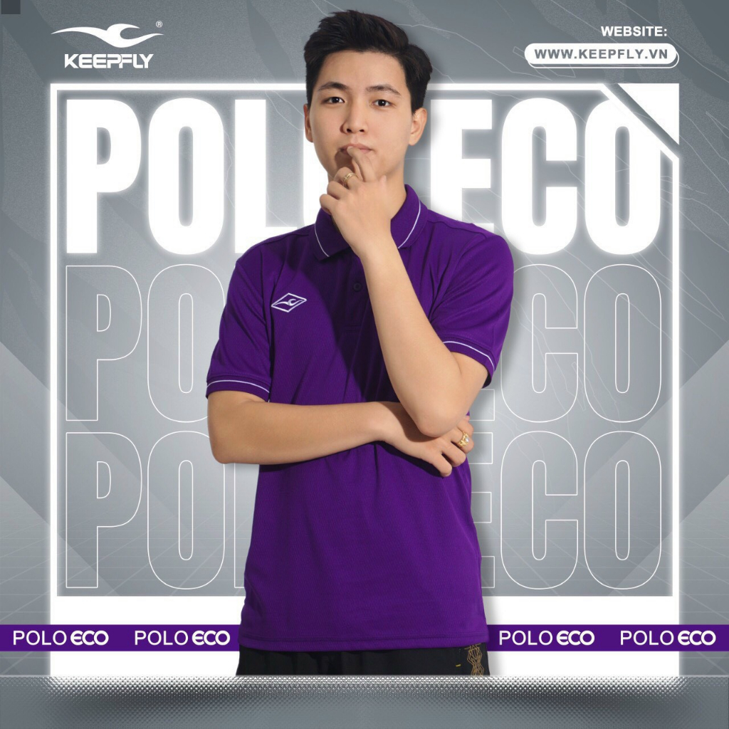 Áo Thun POLO ECO Nam Nữ - Hàng Chính Hãng Keep Fly, Vải co dãn thoáng mát.