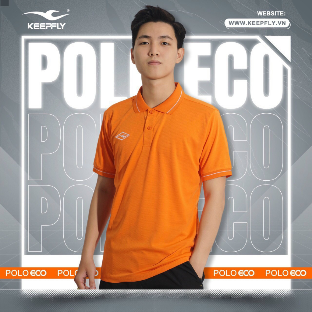 Áo Thun POLO ECO Nam Nữ - Hàng Chính Hãng Keep Fly, Vải co dãn thoáng mát.