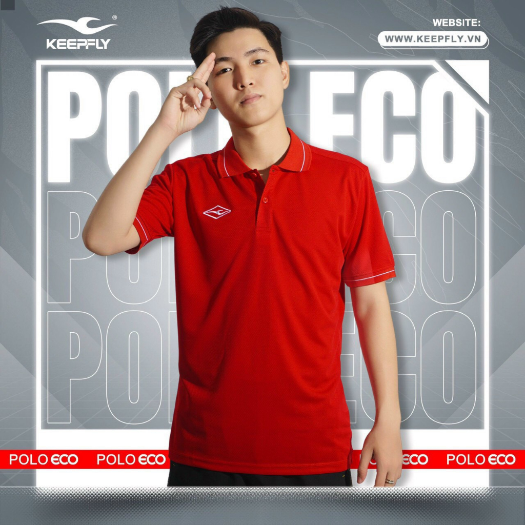 Áo Thun POLO ECO Nam Nữ - Hàng Chính Hãng Keep Fly, Vải co dãn thoáng mát.
