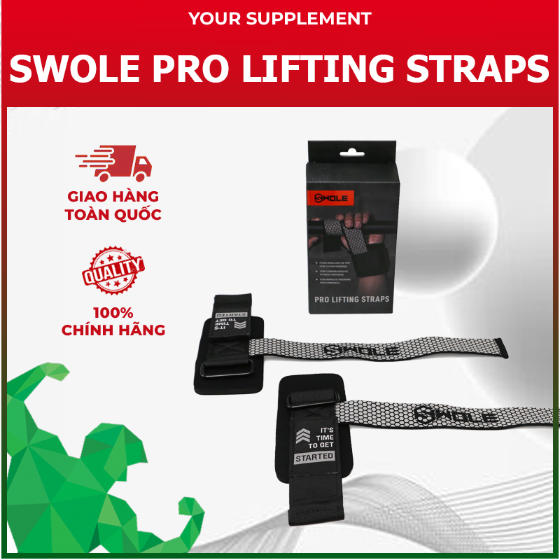 SWOLE Lifting Strap - Strap trợ lực khi tập nặng