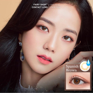 Kính Áp Tròng Cao Cấp Spanish Brown 14.0mm - FAIRY SHOP CONTACT LENS độ cận 0 đến 8 Silicone Hydrogel - OLENS
