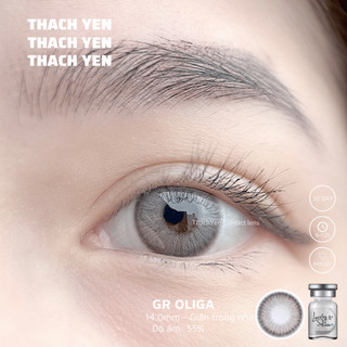 Lens Mắt Oliga Xám Tây giãn nhỏ - 0-10 độ kính áp tròng