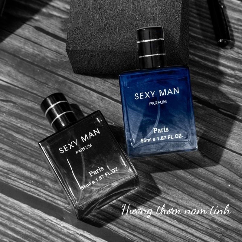 Nước hoa nam Sexy Man 55ml thơm lâu với hương thơm đầy quyến rũ, Nước hoa nam rẻ với độ lưu hương lâu từ 3-7h
