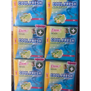 { TẶNG } Bộ 6 gói BVS Diana SenSi Cool Fresh HOA CÚC