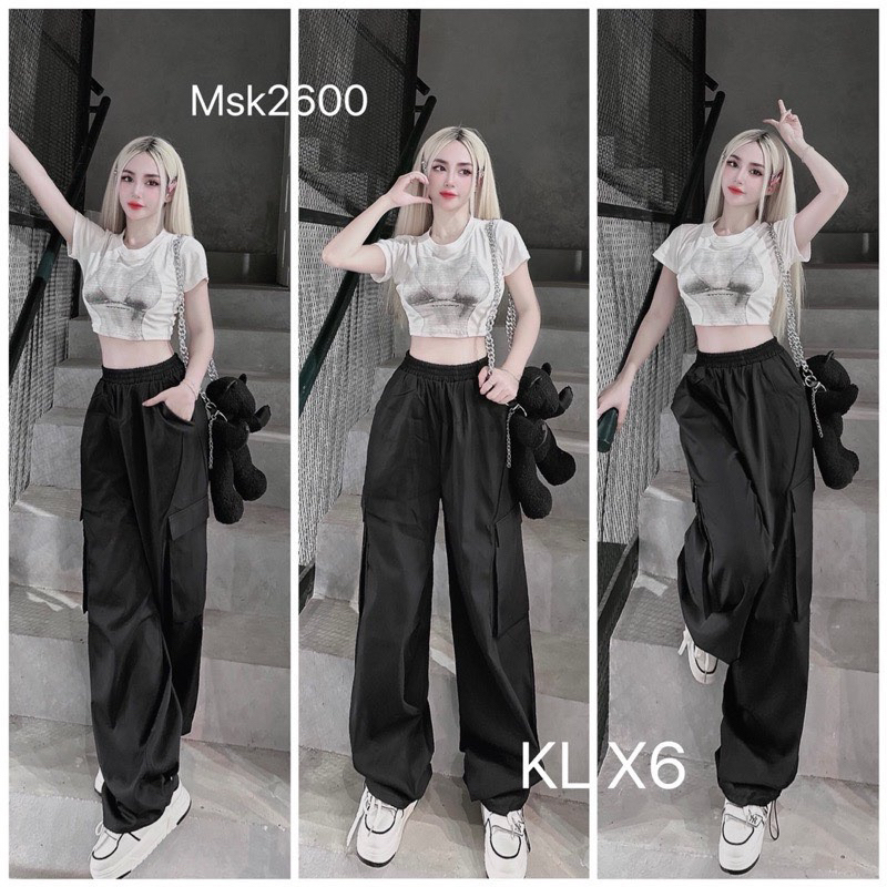 Set Áo Hình Bra Croptop + Quần kaki mịn chất Đẹp maB, Set Thể thao sexy Ống Bo quần dài