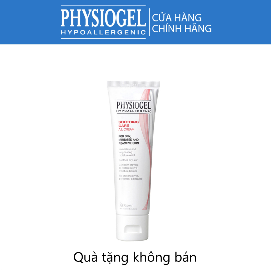 [Quà tặng không bán] Kem dưỡng ẩm Physiogel Soothing Care A.I Cream dành cho da khô và da mẫn cảm 50ml