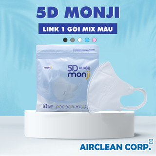 Khẩu Trang 5D MONJI - 1 Gói Khẩu Trang Mix Màu