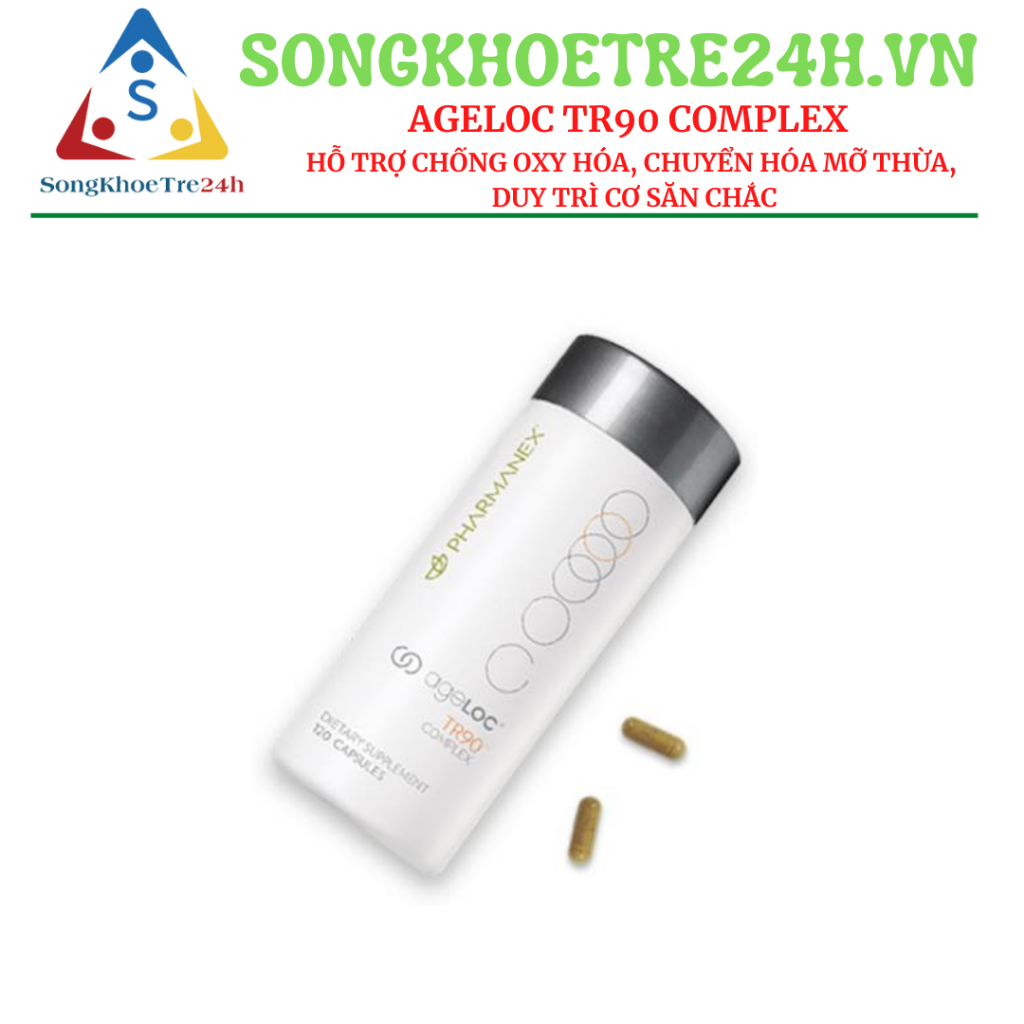 Ageloc Tr90 Complex Nuskin - Hỗ trợ chống oxy hóa, chuyển hóa mỡ thừa, duy trì cơ săn chắc (120 viên/ hộp