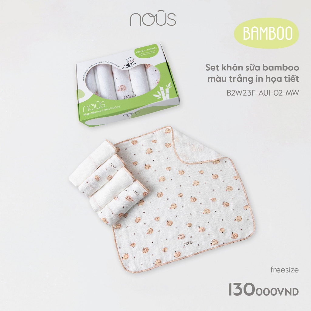 Set 5 Khăn Xô, Khăn Sữa Bamboo Sợi tre Mềm Mại Không Bám Bụi Vải Mẫu Mới