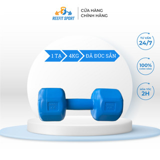 Tạ tay nhựa bát giác Reefit 4kg có ruột