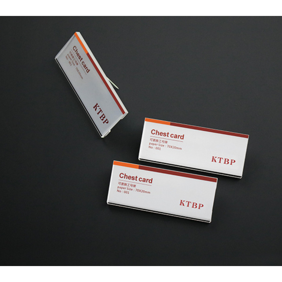 Bảng tên nhân viên cài áo - Nam châm & Kim ghim