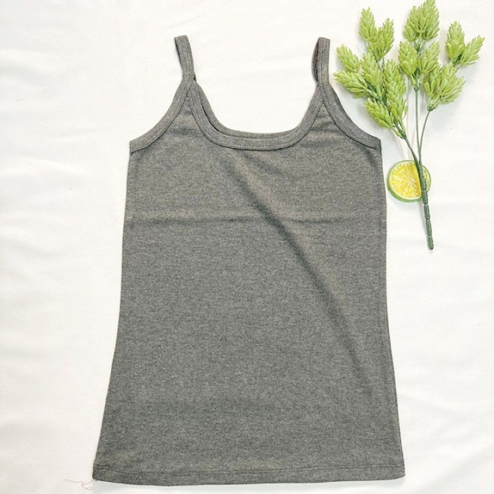 Áo hai dây, Áo thun nữ, Áo thun 2 dây, Áo thun cotton co giãn, Áo mặc trong vest A2D