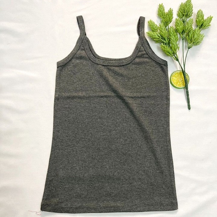 Áo hai dây, Áo thun nữ, Áo thun 2 dây, Áo thun cotton co giãn, Áo mặc trong vest A2D