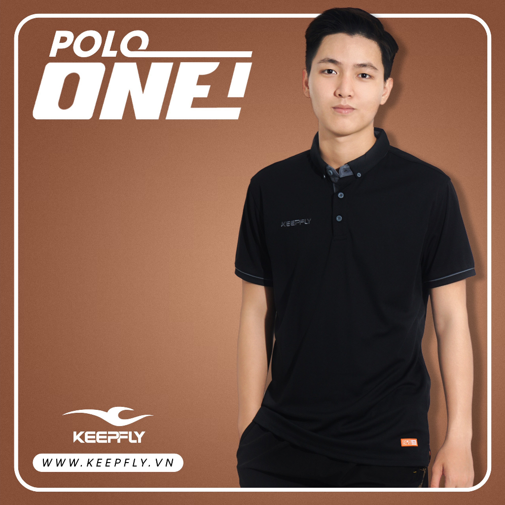 Áo Polo, áo thun thoáng mát - Mẫu Polo ONE chính Hãng Keep Fly.