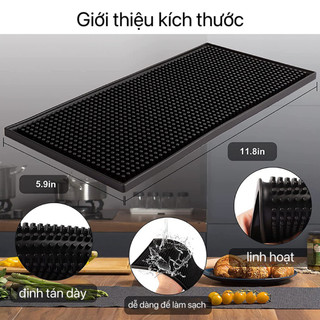  Sẵn sàng giao hàng   Thảm bar pha chế Thảm lót Cao Su pha chế phơi đồ hiệu tóc Bar mat 