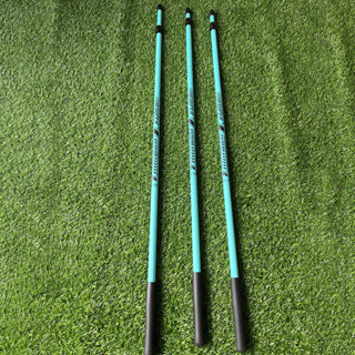 Gác cần và cán vợt câu đài cacbon SUPER ROD nhã lam, kích thước 2.1m, 2.4m, 2.7m - Xanh