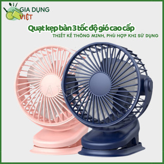 Quạt Kẹp Bàn Tích ĐIện Xoay 360 độ Pin Sạc 10.000mAh Dung Lượng Lớn