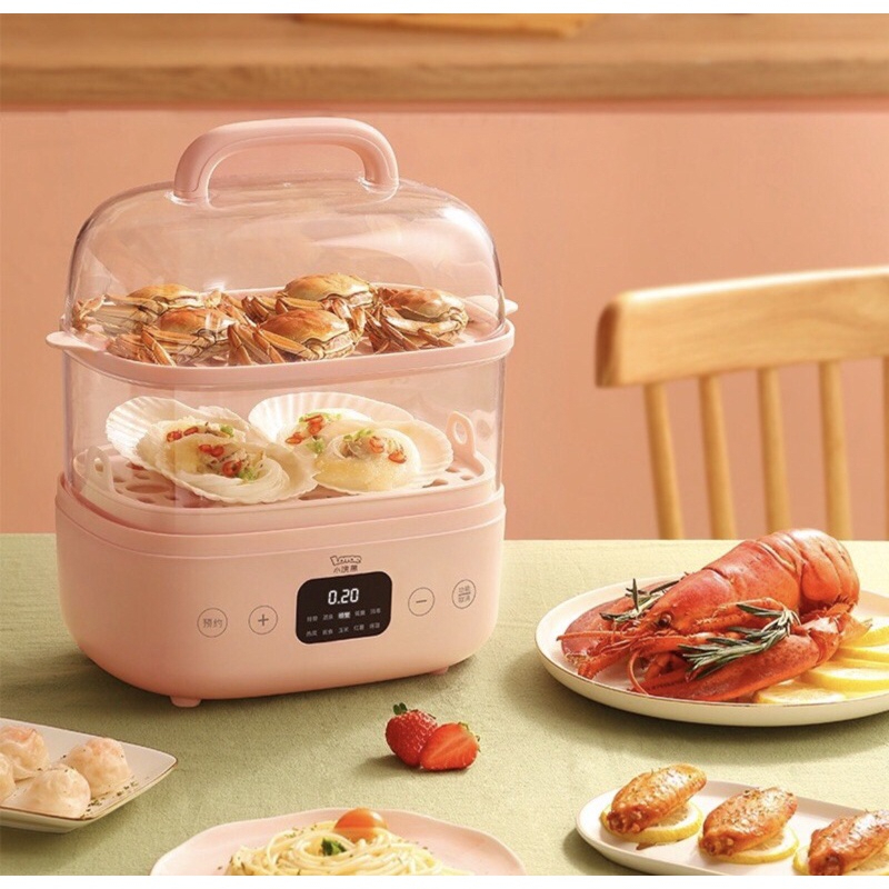 Nồi Hấp Điện Đa Năng 2 Tầng Lotor DZG-1 Dung Tích 6L Công Suất 800W Hàng Chính Hãng Bảo Hành 12 Tháng