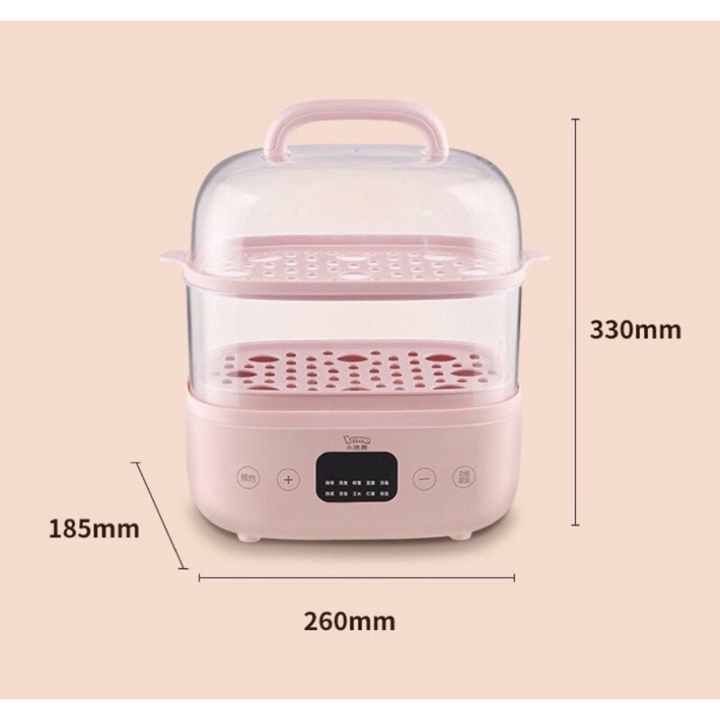 Nồi Hấp Điện Đa Năng 2 Tầng Lotor DZG-1 Dung Tích 6L Công Suất 800W Hàng Chính Hãng Bảo Hành 12 Tháng