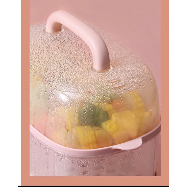 Nồi Hấp Điện Đa Năng 2 Tầng Lotor DZG-1 Dung Tích 6L Công Suất 800W Hàng Chính Hãng Bảo Hành 12 Tháng