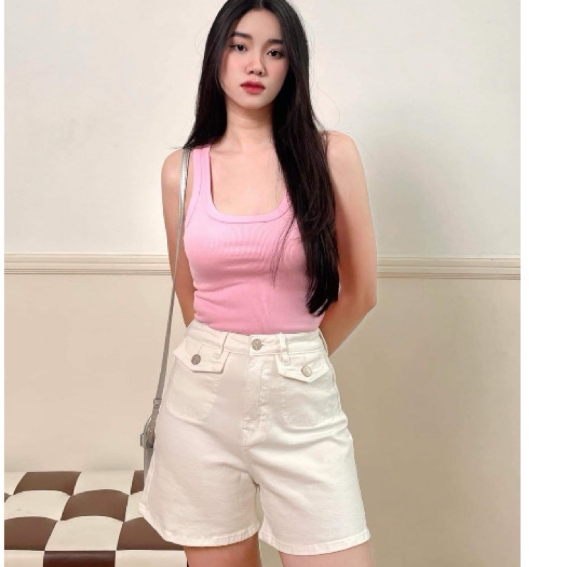 Áo 3 lổ tanktop form dài zara , thun gân dày đẹp vnxk