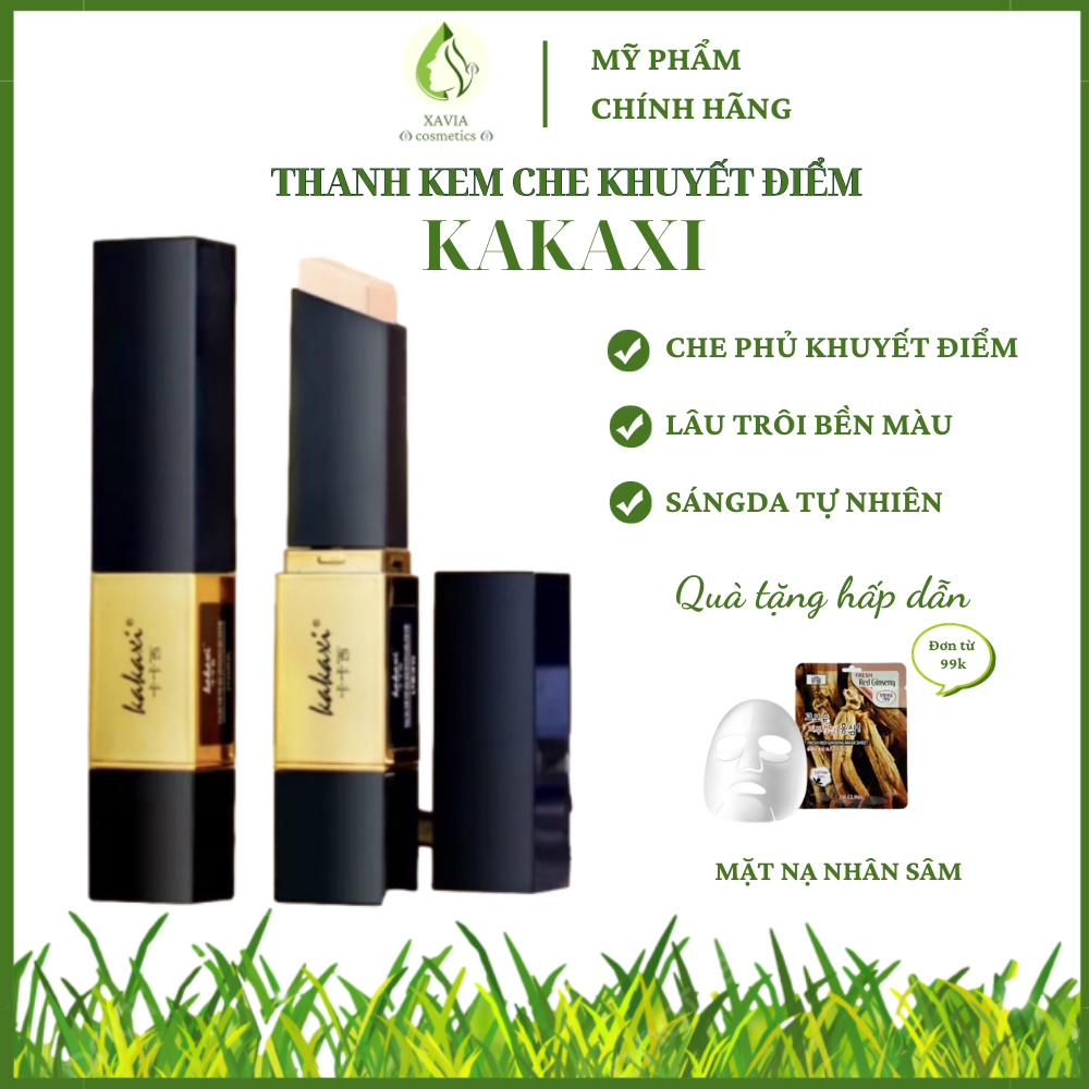 Thanh che khuyết điểm KAKAXI - Kem che khuyết điểm 2 đầu đa năng, dưỡng ẩm, lâu trôi nội địa Trung