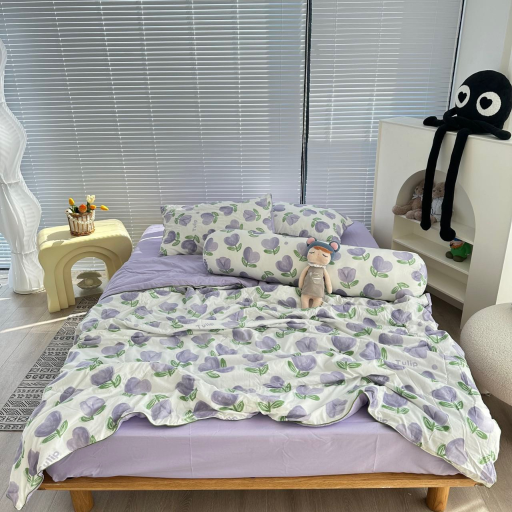 Siêu Phẩm Bộ 5 Món Đũi Chăn Chần bông Sơ Đậu Nành - cb1