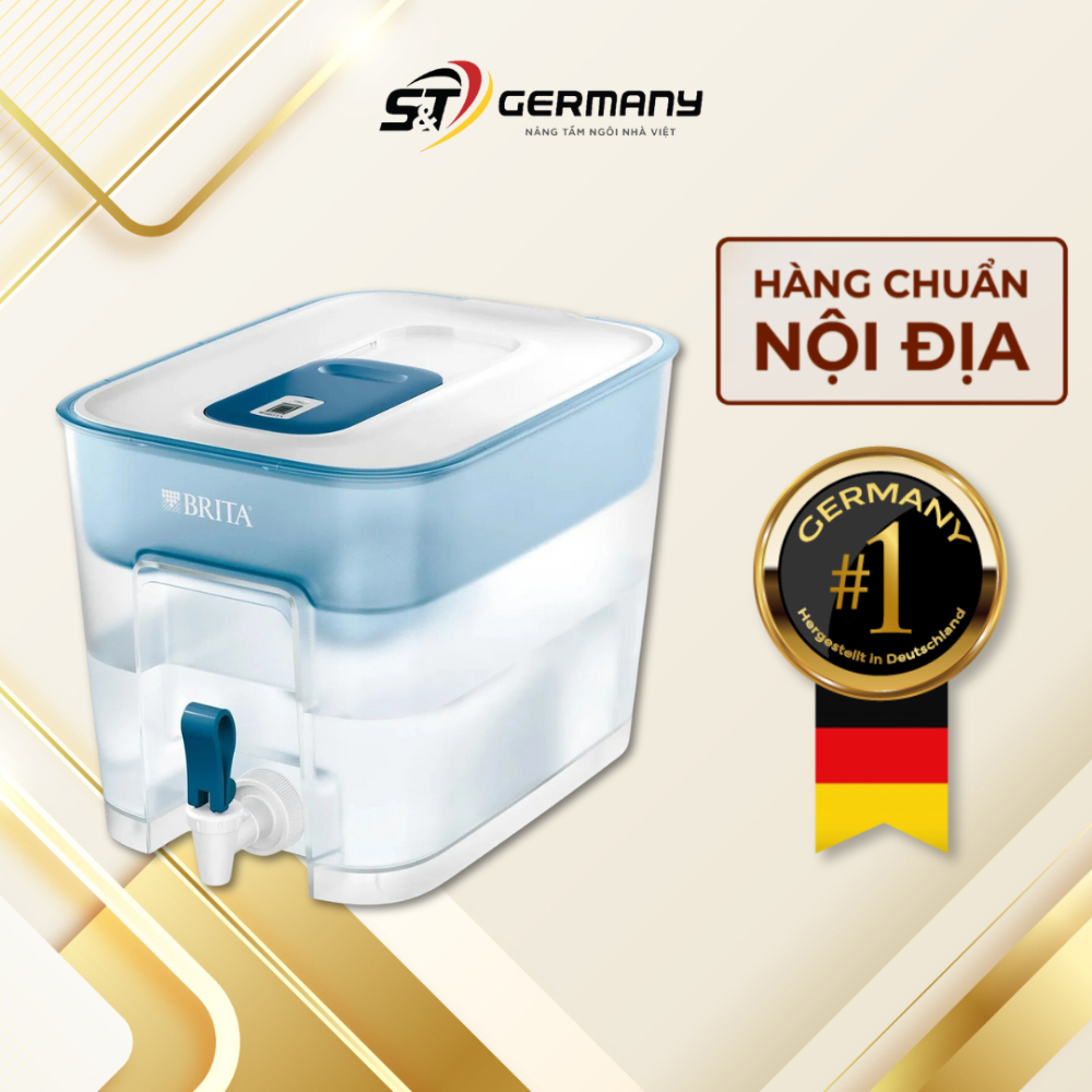 Bình lọc nước, bình lọc nước Brita 8.2L made in Germany lọc sạch nước theo tiêu chuẩn Châu Âu HCM 60001