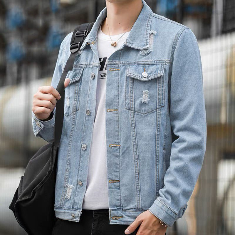 Áo Khoác jean nam nữ Form Rộng, áo khoác bò Unisex Màu Xanh Đen size SML - Sogeum