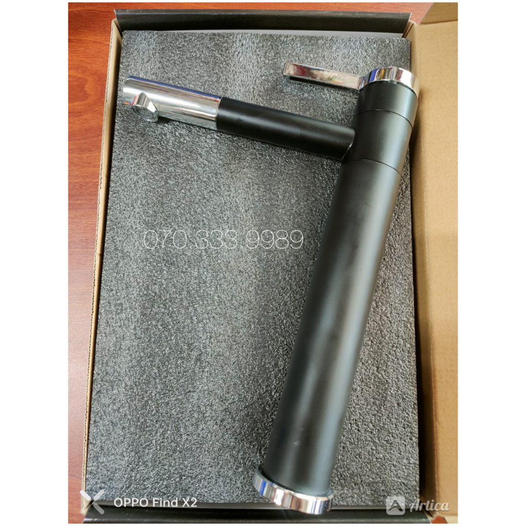 Vòi Lavabo vòi rửa mặt inox Thân Tròn nóng lạnh mỏ xoay cao cấp