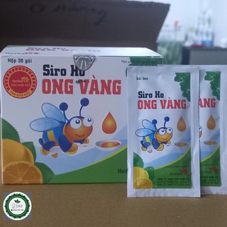 Siro ho ong vàng 1 hộp 30 gói 5ml herbal 5