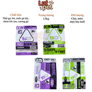 Hạt thức ăn cho mèo mọi lứa tuổi, hạt sc mix vị cho thú cưng - lutpet