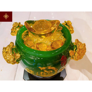 Bát tụ bảo chiêu tài chiêu lộc (Hũ chiêu tài) (Cao 20, dài 16, rộng 16)
