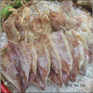 10 Con Mực Khô PHAN THIẾT-BÌNH THUẬN Loại Ngon Size 75-80 Con/Kg Hút Chân Không