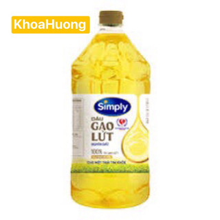 Dầu gạo lứt nguyên chất simply 2 lít