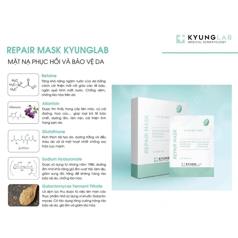 Mặt Nạ Phục Hồi Kyung Lab Repair Mask Dùng Cho Mọi Loại Da