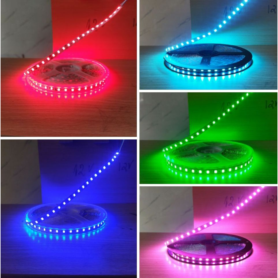 LED DÂY ZICZAC 2835 ĐỦ MÀU ( CUỘN 10M )