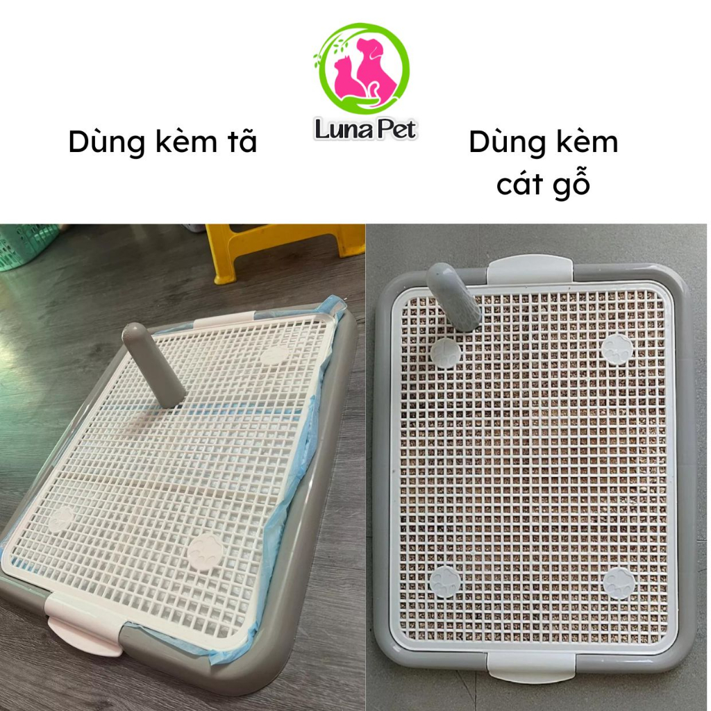 Khay vệ sinh cho chó 52*42cm Luna Pet KC09, khay hướng dẫn chó đi vệ sinh dúng chỗ giá rẻ