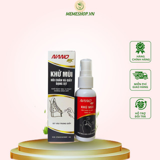 xịt khử mùi hôi chân hương quế 50ml, hết hôi chân, giầy dép thơm tho